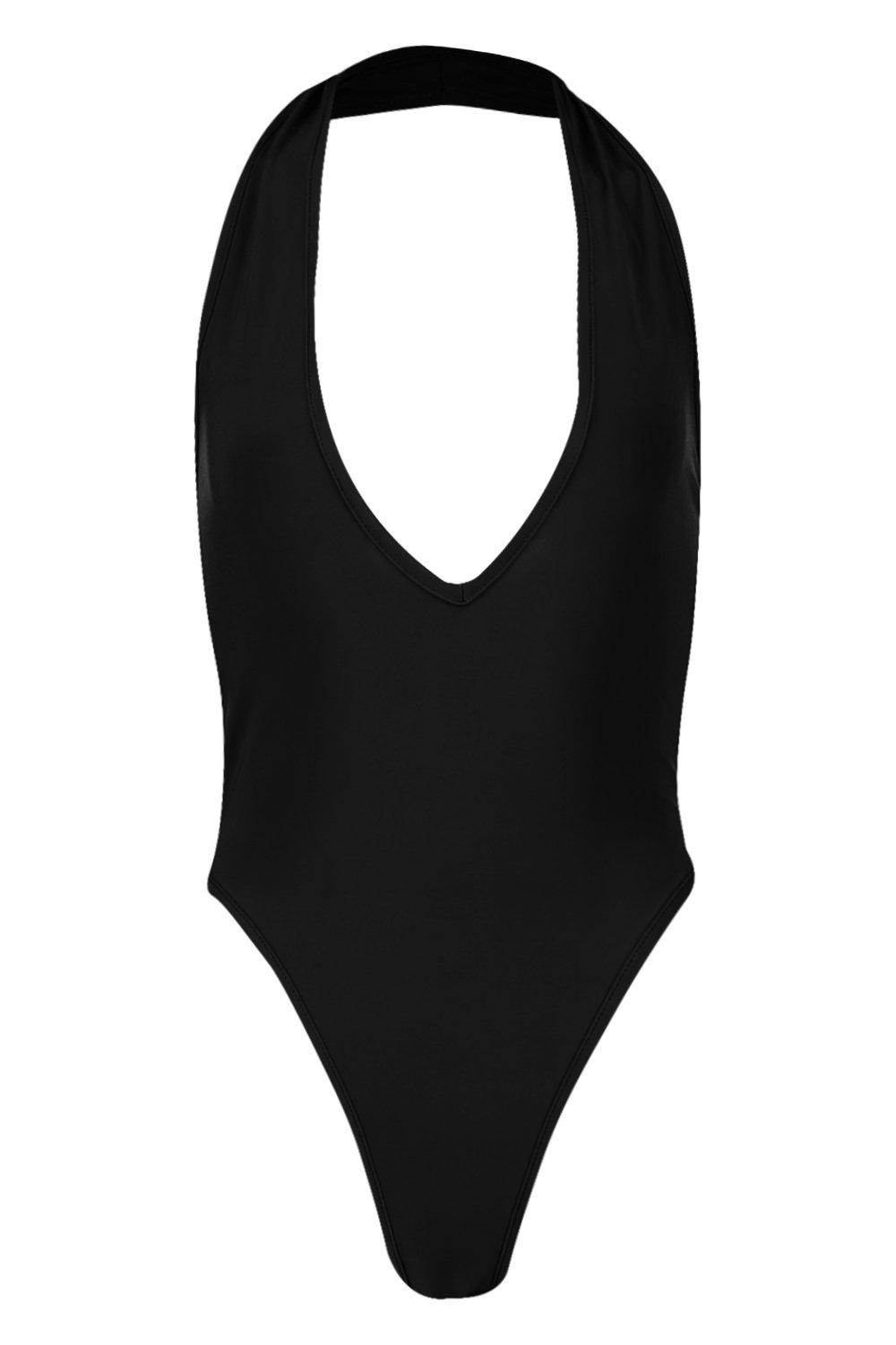 Boohoo high cut front cheap thong bodysuit