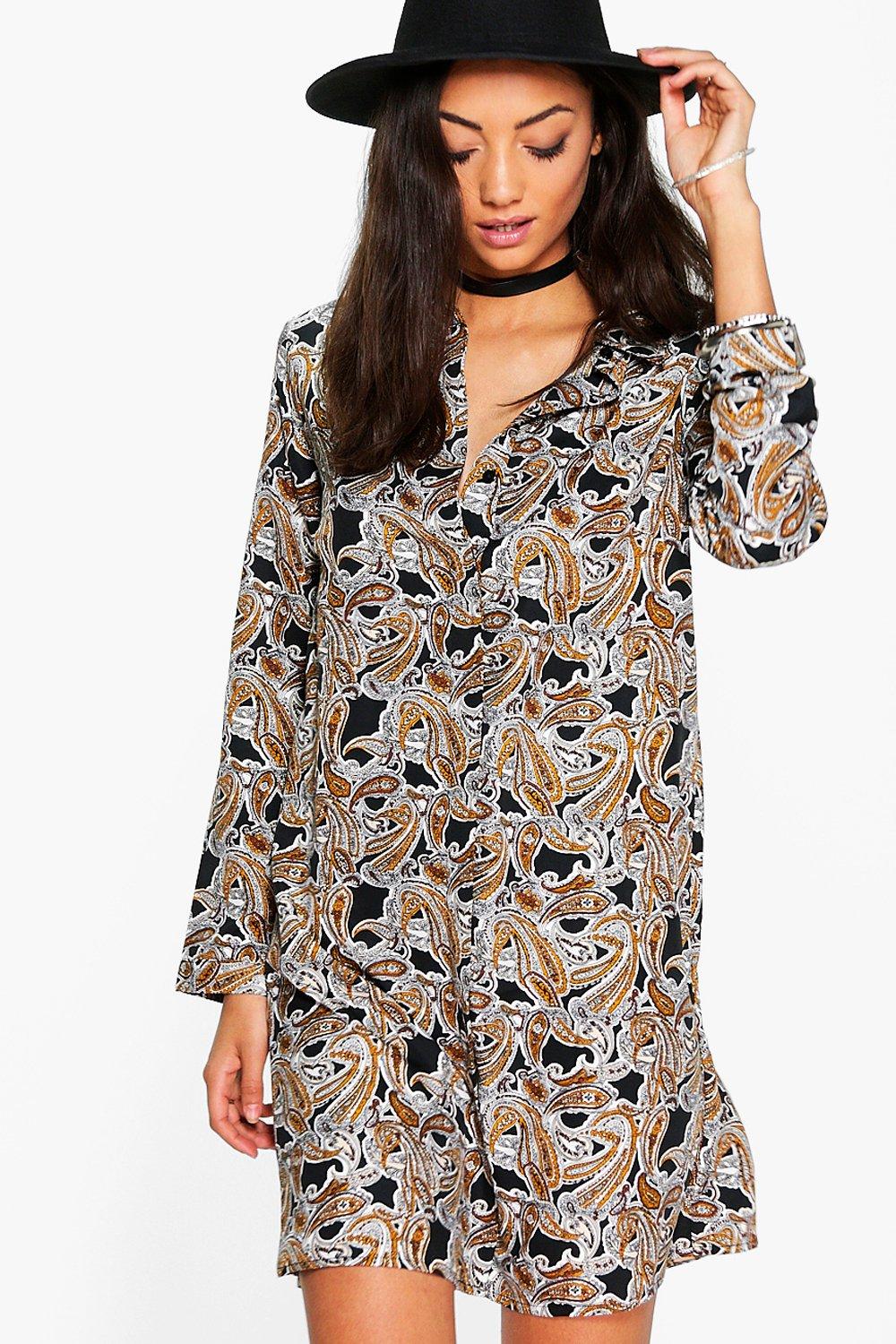 boohoo paisley dress