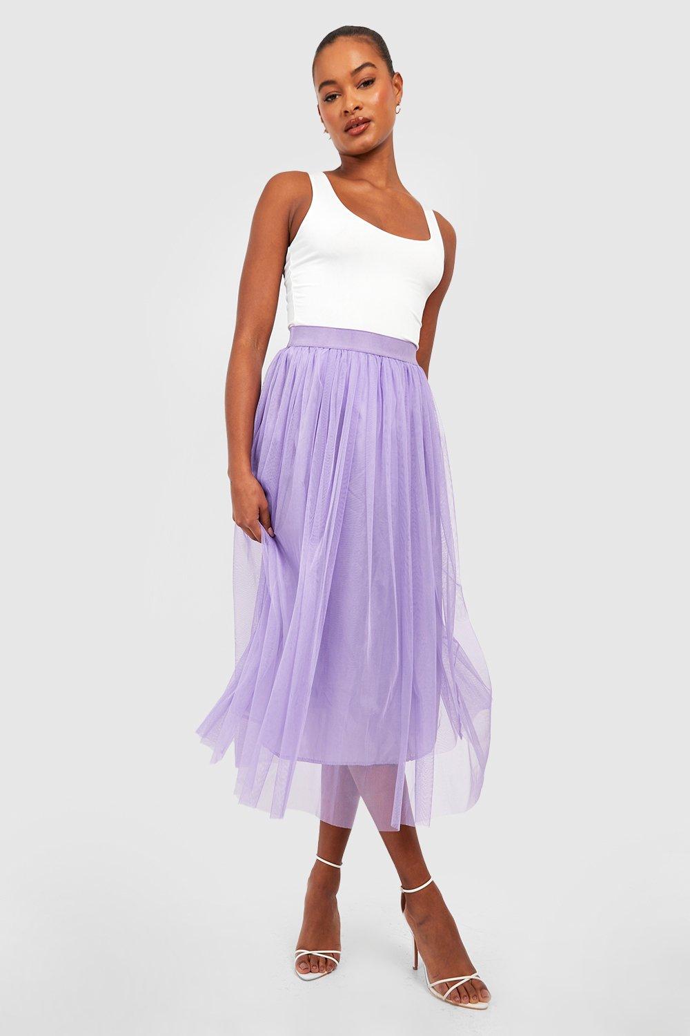 Tulle midi skirt outlet boohoo