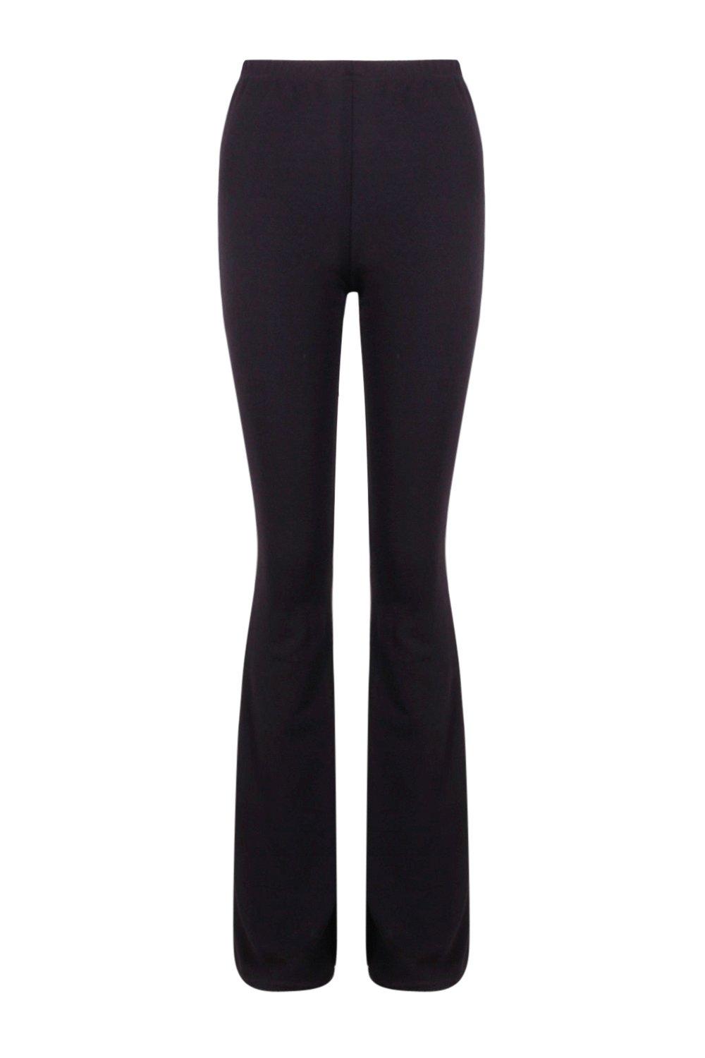 black skinny flares
