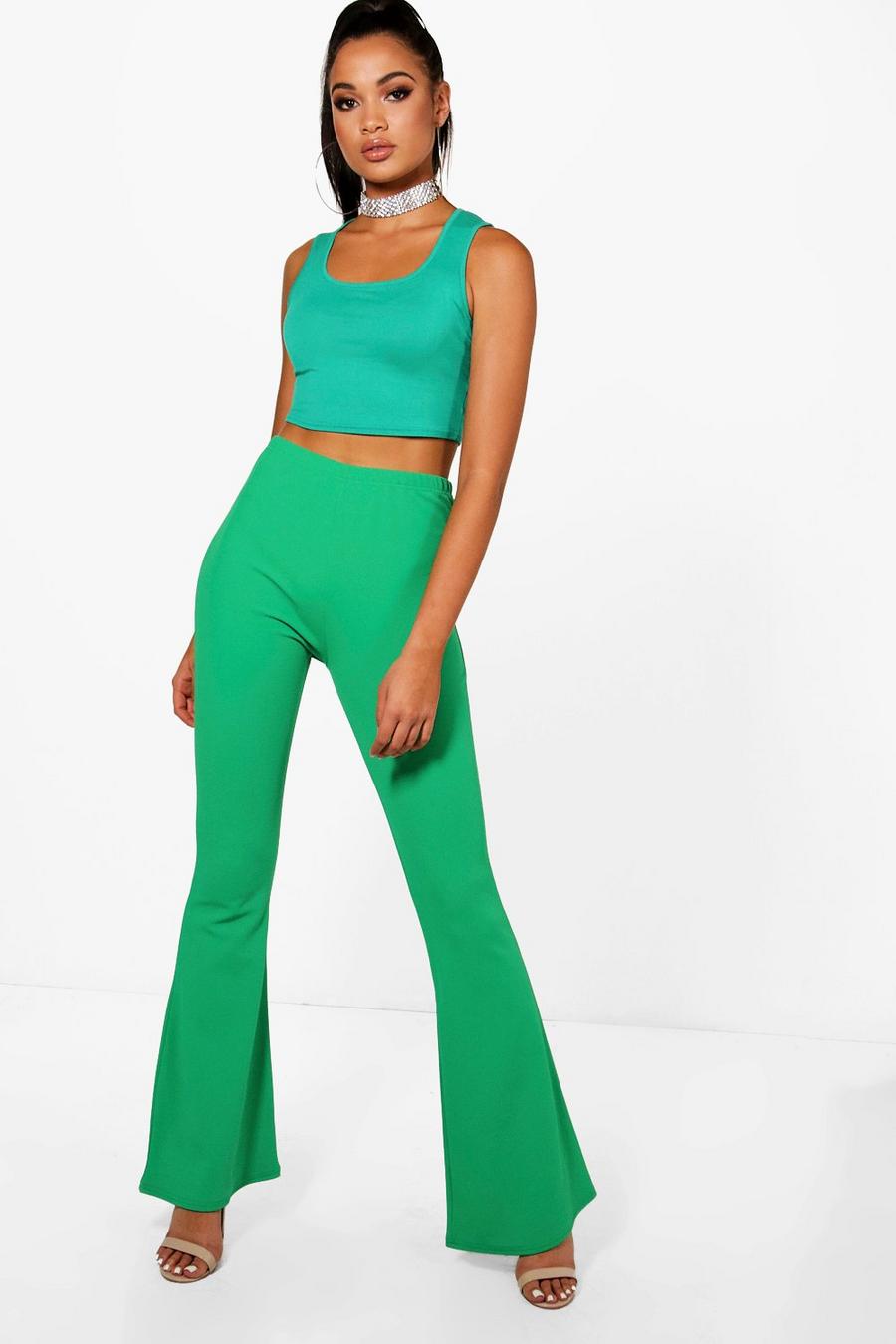 Pantaloni a zampa Tall Basic Skinny Fit in Stretch, Leaf green image number 1