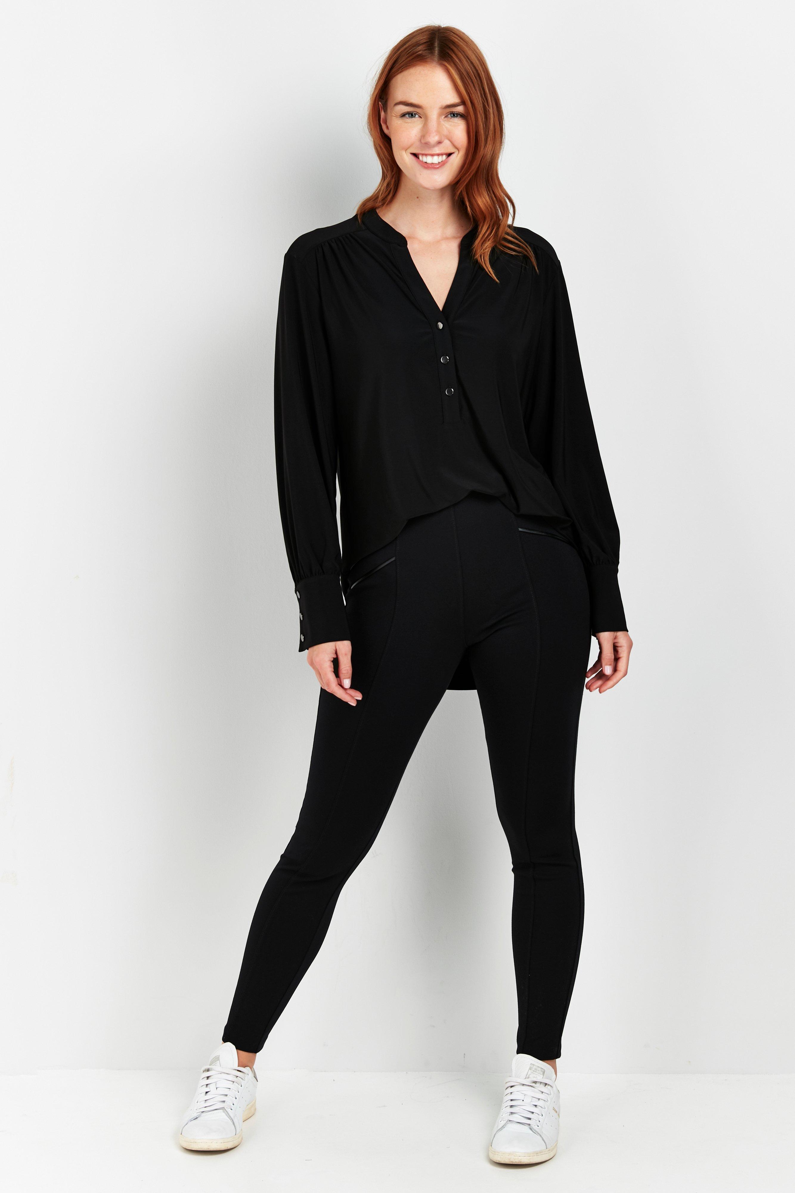 Leggings | PETITE Black Zip Detail Legging | Wallis