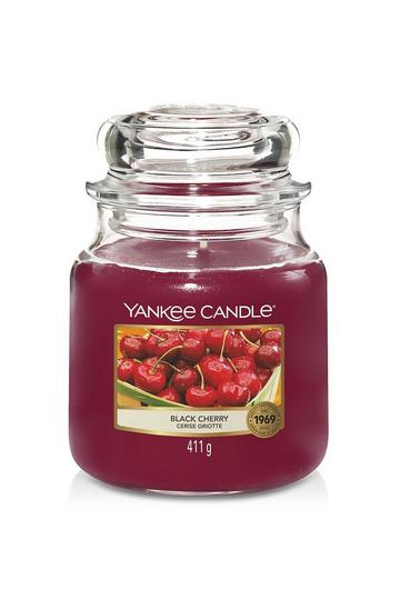 Red Black Cherry Medium Candle Jar