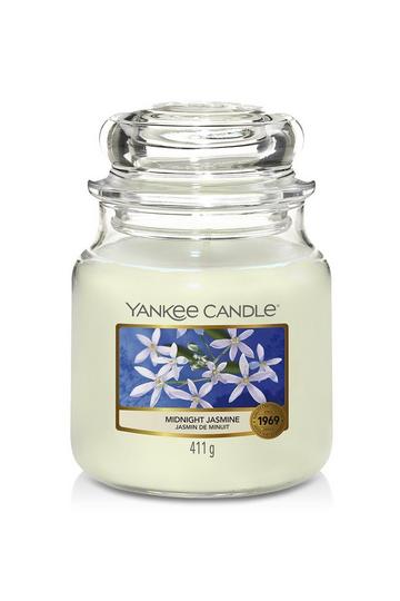 White Midnight Jasmine Medium Candle Jar