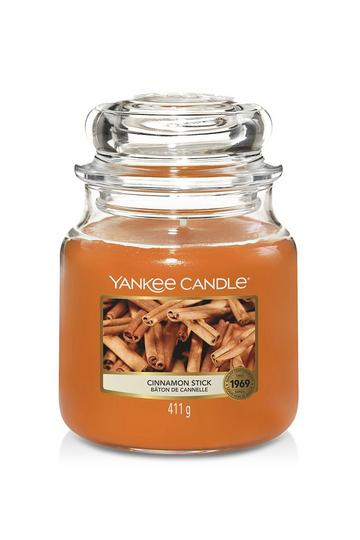 Cinnamon Stick Medium Candle Jar orange