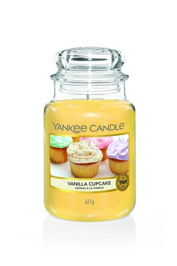 Vanilla Cupcake Large Candle Jar yellow