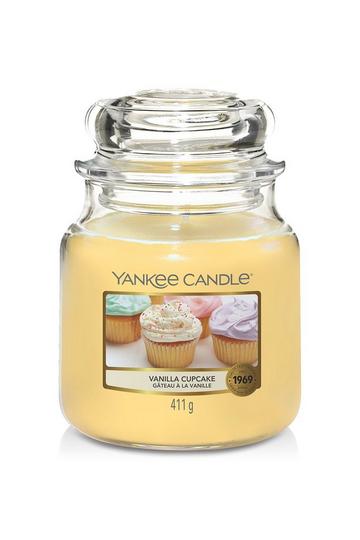 Vanilla Cupcake Medium Candle Jar yellow