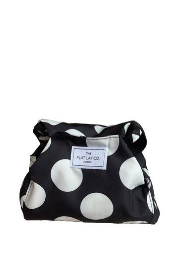 Double Spots Open Flat Makeup Bag multi