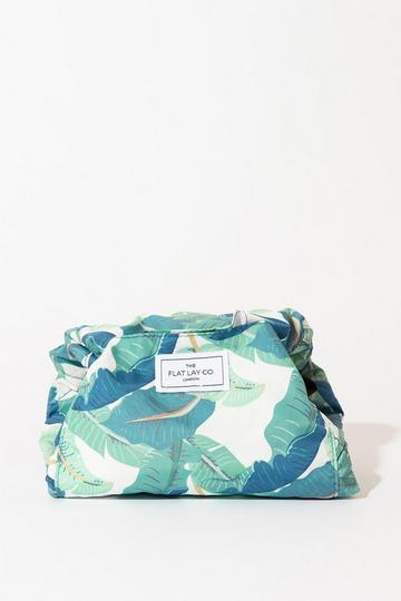 Tropical Open Flat Makeup Bag multi