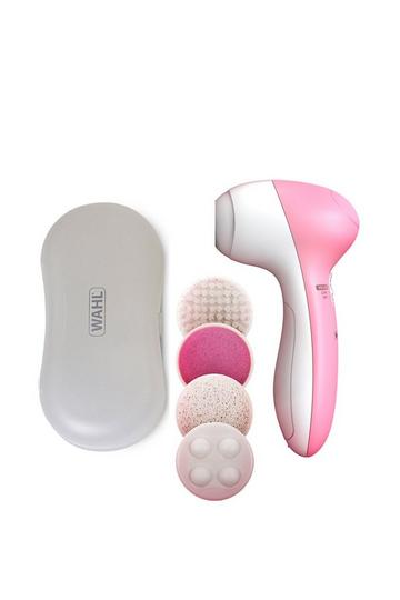 4in1 Cleansing Brush - Cleanser, Exfoliating, Massage and Nail Buffer pink