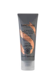 Sanctuary Spa black 5 Minute Thermal Charcoal Detox Mask, 75 Ml