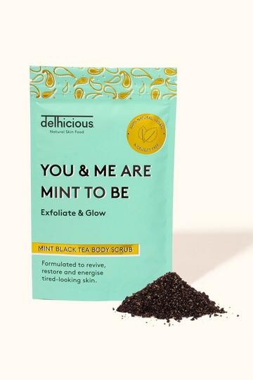 Mint Black Tea Body Scrub green