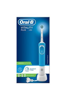 Oral B blue Vitality Plus Crossaction Toothbrush Blue