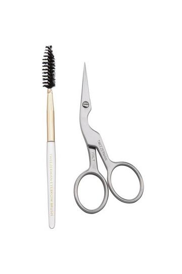 Brow Scissors & Brush silver