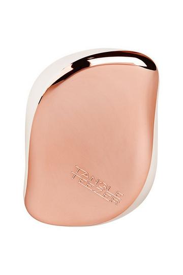 Metallic Compact Styler Detangling Hairbrush - Rose Gold Ivory