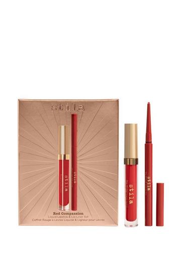 Red Compassion Liquid Lipstick & Lip Liner Set multi