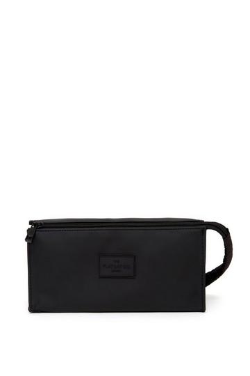 Black Unisex Box Sponge Bag in Black