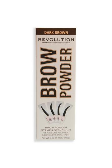 Brow Powder Stamp & Stencil Kit dark brown