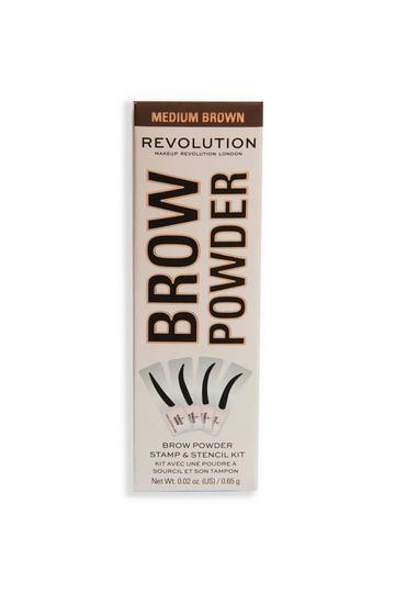 Brow Powder Stamp & Stencil Kit medium brown