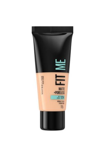 Fit Me Matte & Poreless Full Coverage Matte Blendable Normal to Oily Skin Foundation ivory