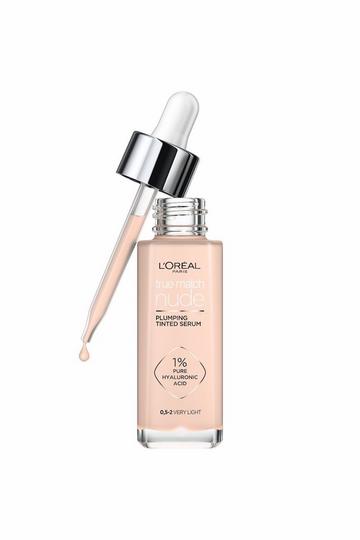 Light Brown True Match Nude Plumping Tinted Serum, 1% Hyaluronic Acid