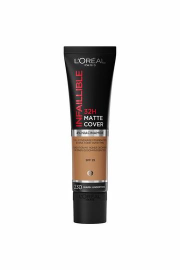 Infallible 32H Matte Cover Liquid Foundation radiant honey