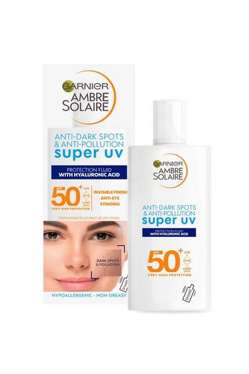 Ambre Solaire Ultra-Light Sensitive Sun Protection Face Fluid SPF50+ multi