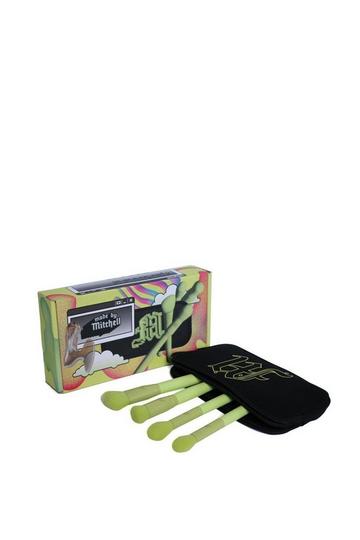 4 Piece Face Brush Set multi