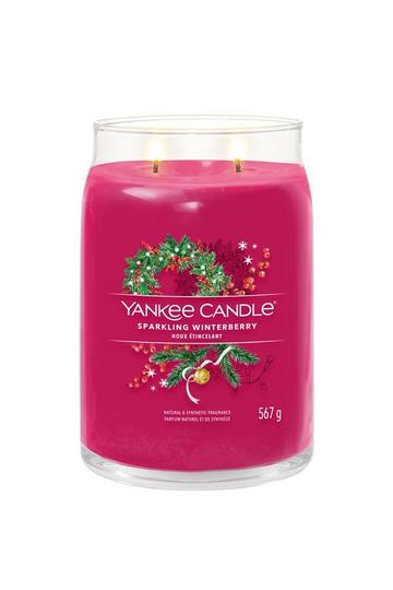 Sparkling Winterberry Signature Large Jar Candle multi