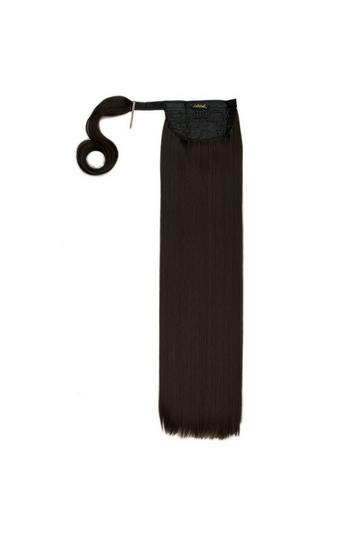 Grande 26" Straight Wrap Around Pony dark brown