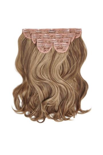 Super Thick 16" 5 Piece Blow Dry Wavy Clip In Extensions mellow brown