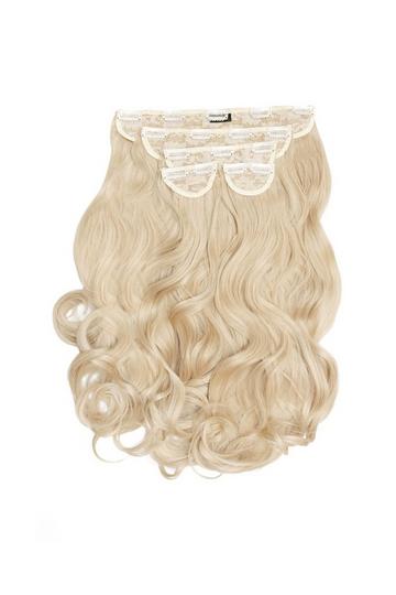 Super Thick 22" 5 Piece Curly Clip In Extensions light blonde