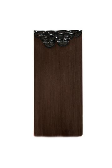 Super Thick 22" 5 Piece Straight Clip In Extensions choc brown