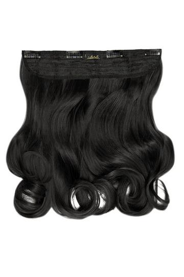 Thick 16 1 Piece Curly Clip In Hair Extensions natural black