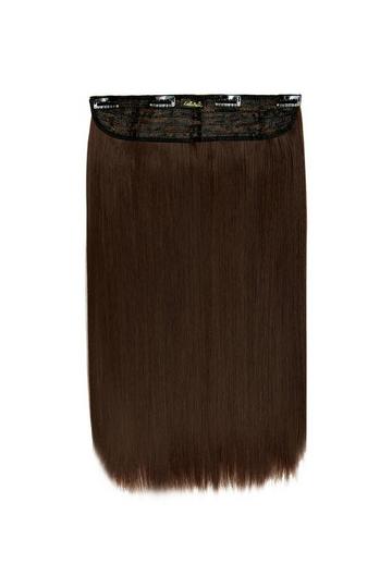 Thick 18 1 Piece Straight Clip In Hair Extensions choc brown