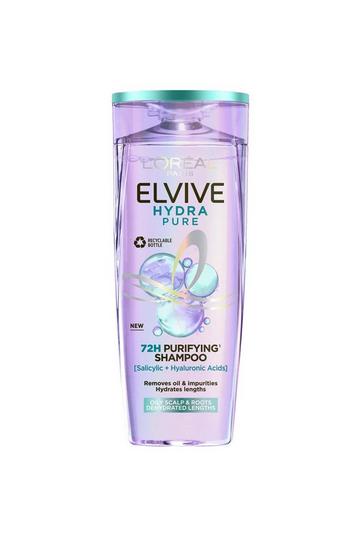 Elvive Hydra Pure 72h Purifying Shampoo, with Hyaluronic & Salicylic Acids, for Oily Scalp & Dehydrated Lengths multi