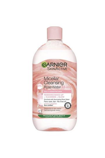 Micellar Rose Water Facial Cleanser For Dull Skin 700ml, Cleanse & Glow multi