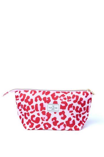 Essential Pouch in Pink Leopard multi