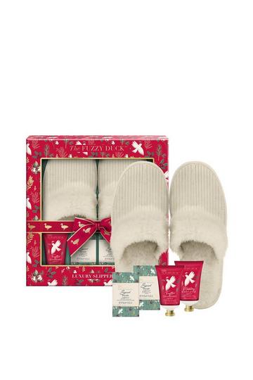 The Fuzzy Duck Winter Wonderland Luxury Slipper Gift Set multi