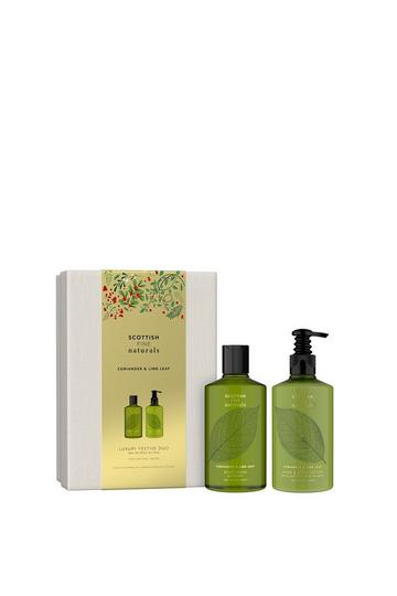 Corriander & Lime Leaf Christmas Full Size Gifting (300ml Body Wash & 300ml Hand & Body Lotion) multi