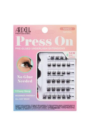 Naked 30 Pre-Glued Press On Underlash Extensions - Natural black