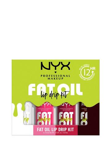 Fat Oil Lip Drip Kit, Lip Gloss 4 Piece Set multi