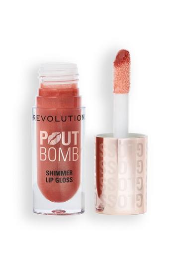 Pout Bomb Shimmer Lip Gloss nude glow