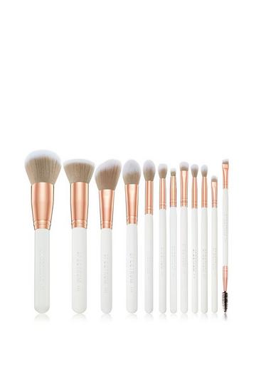 Marbleous White Marble 12 Piece Makeup Brush Set multi