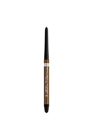 Infallible Grip Gel Automatic Bronze Blaze Eye Liner bronzed espresso