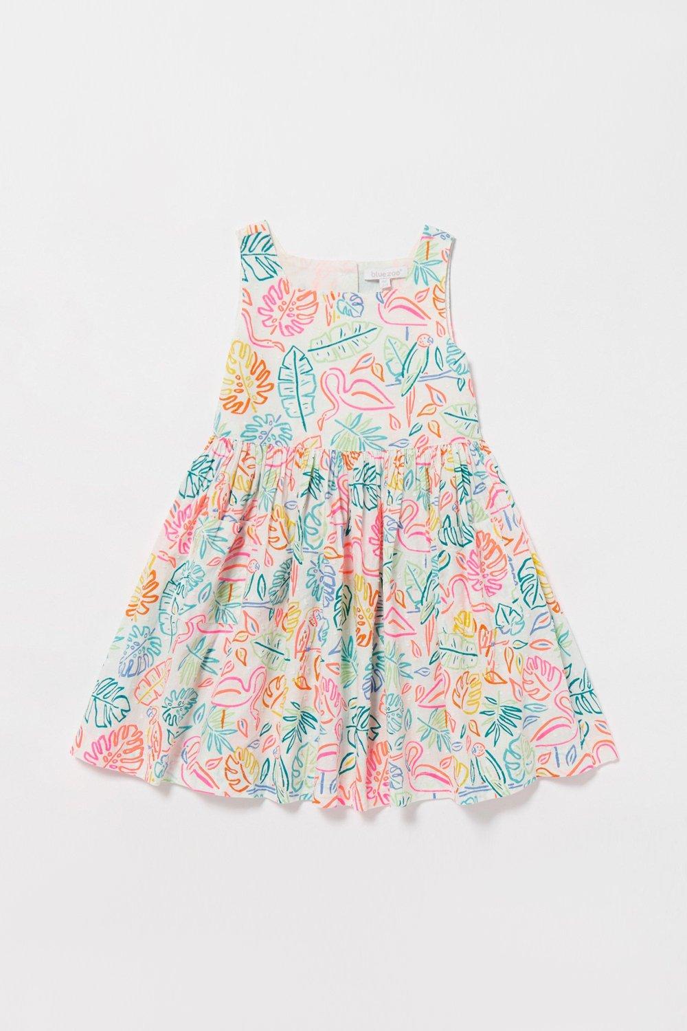 Blue Zoo Girls Tropical Woven Dress | Debenhams