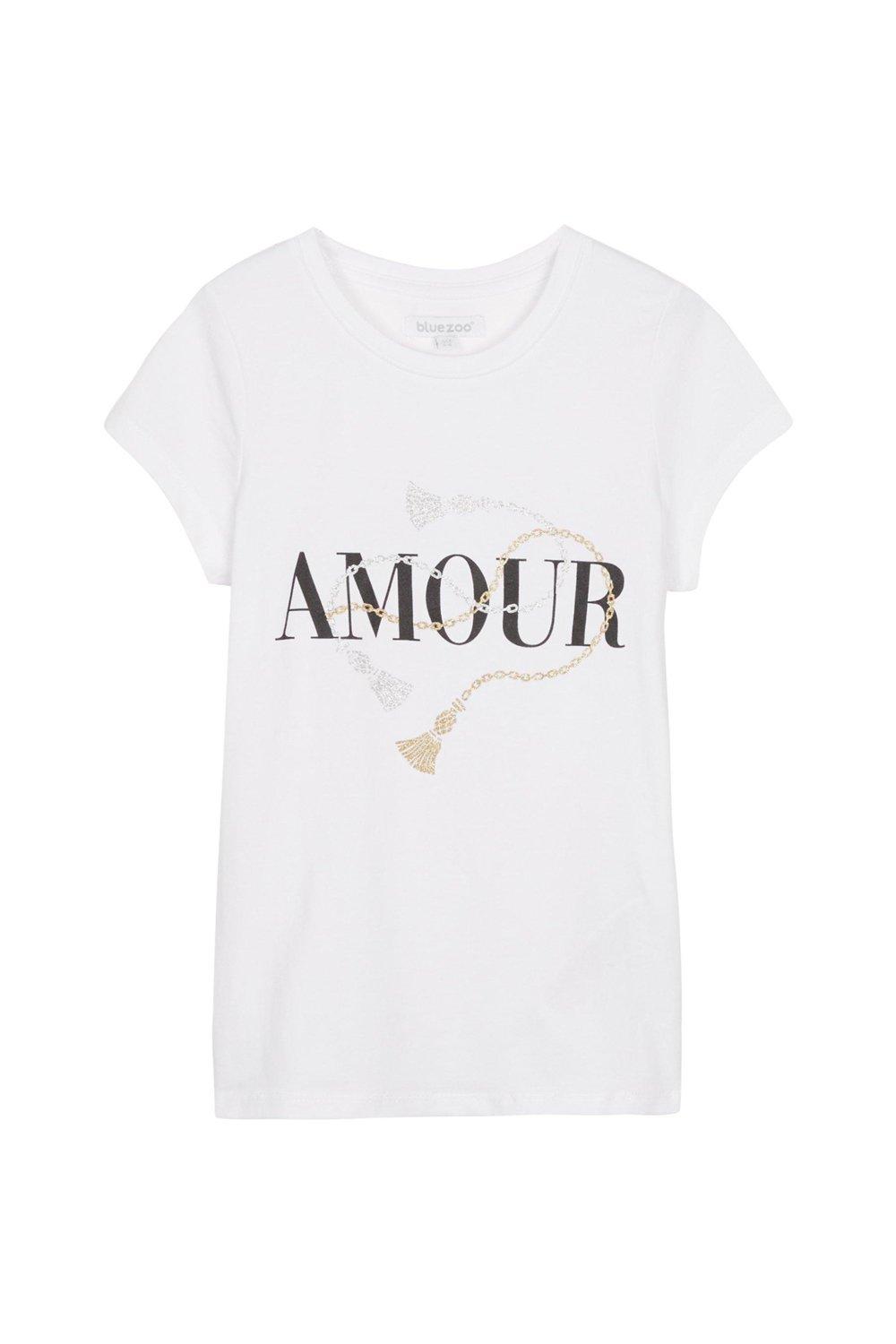 Blue Zoo Girls White Amour Print T-Shirt | Debenhams