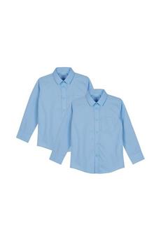 Blue Zoo blue School Boys 2 Pack Slim Fit Shirts