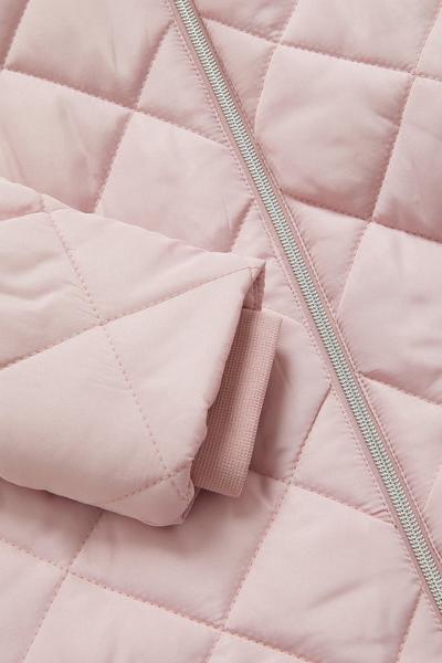 Blue Zoo pink Younger Girls Geo Quilt Long Jacket