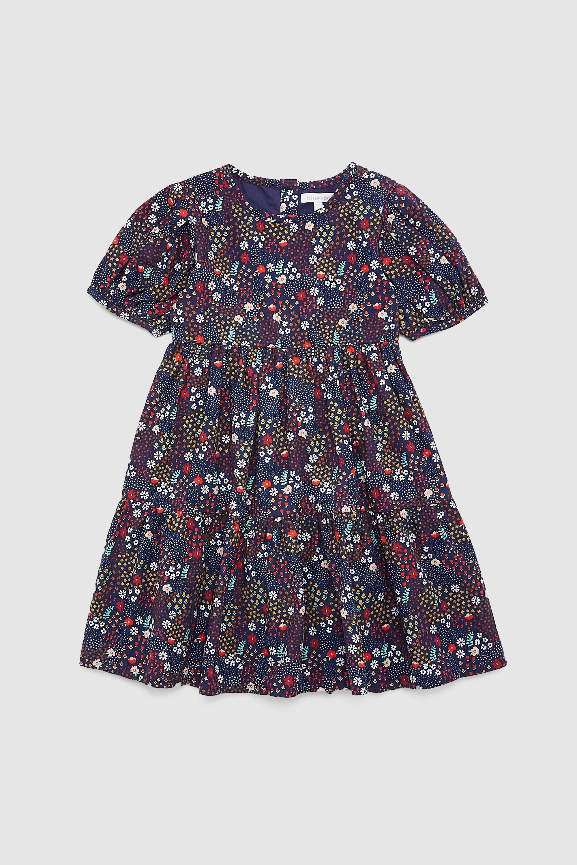 Blue Zoo Younger Girl Tiered Woven Dress | Debenhams